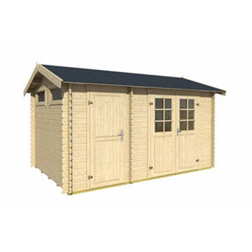 Lasita Osland William 250 with Side Store - 3.8m x 2.5m - Summer House Two Rooms