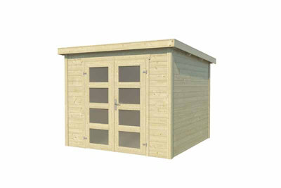 Lasita Osland Zambezi 4 Log Cabin - 2.5m x 2.5m - Storage Shed - 3