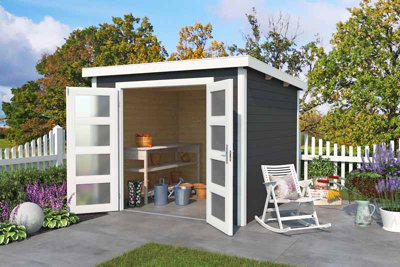 Lasita Osland Zambezi 4 Log Cabin - 2.5m x 2.5m - Storage Shed - 4