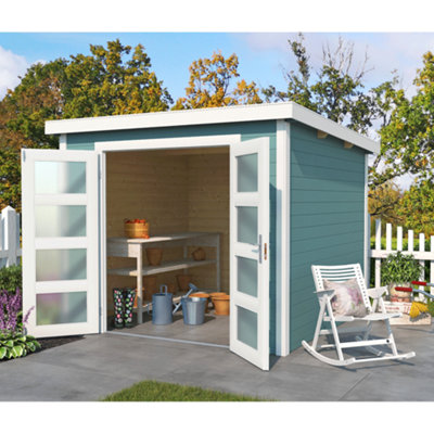 Lasita Osland Zambezi 5 Storage Shed - 3m x 2.5m - Log Cabin Style Shed - 4