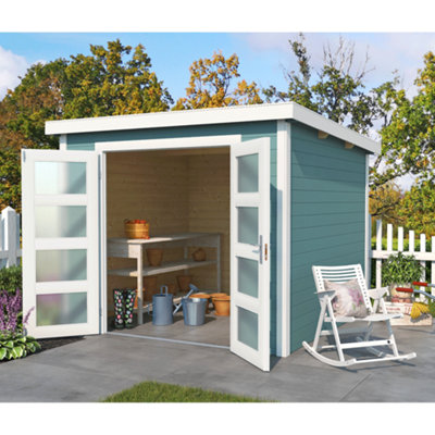Lasita Osland Zambezi 5 Storage Shed - 3m x 2.5m - Log Cabin Style Shed - 5