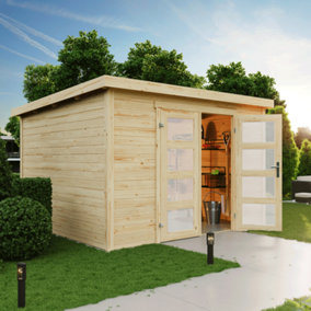 Lasita Osland Zambezi 6 Storage Shed - 3m x 2.5m - Log Cabin Style Shed