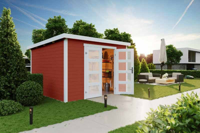 Lasita Osland Zambezi 6 Storage Shed - 3m x 2.5m - Log Cabin Style Shed - 4