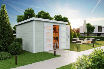 Lasita Osland Zambezi 6 Storage Shed - 3m x 2.5m - Log Cabin Style Shed - 5