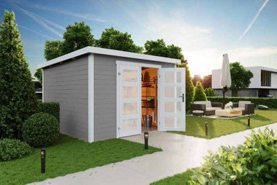 Lasita Osland Zambezi 6 Storage Shed - 3m x 2.5m - Log Cabin Style Shed - 6