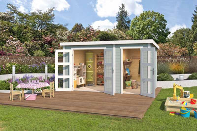 Lasita Osland Zambezi XL with Side Store - 3.8m x 2.4m - Summer House Two Rooms - 5