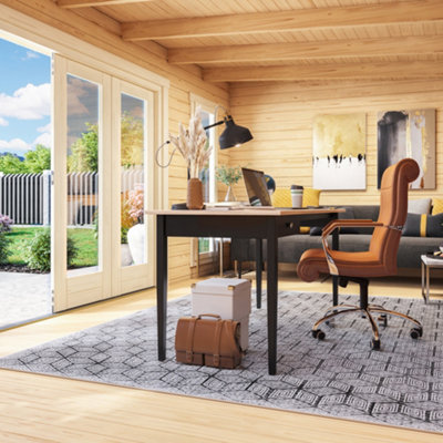 Lasita Sussex 2 Modern Summer House - 5.7m x 3.6m - Bi-Fold Door Double Glazed - 6