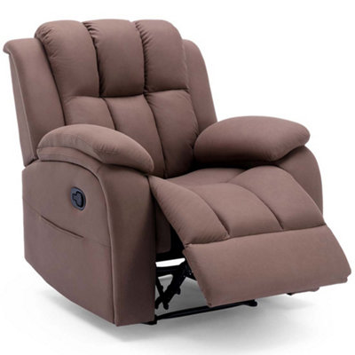 Leather recliner deals with lumbar support