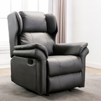 Recliner rocking hot sale chair leather