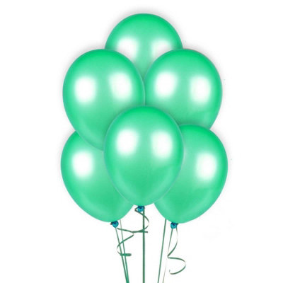 Latex Balloons Metallic Green 12 Inches for all occasions 100pcs | DIY ...