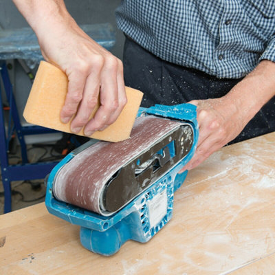 Latex Sanding Belt Cleaning Block 75mm x 150mm Clogg Remover Extend Sheet Life - 3