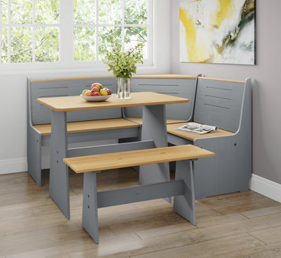 Corner bench kitchen store table set