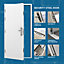 Latham's Security Garage Side Door & Frame -  (H)2020mm (W)1095mm, RH Hinge