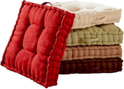 Latte Armchair Booster Cushion Polyester Square Seat Pad Pillow