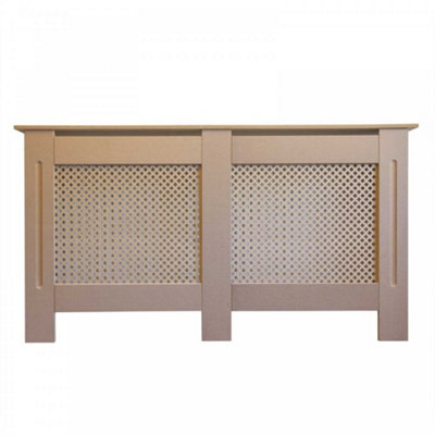 Lattice Grill Unfinished Radiator Cover - Extra Large