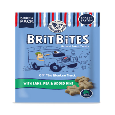 Laughing Dog Brit Bites Lamb. Pea & Mint 175g (Pack of 7)