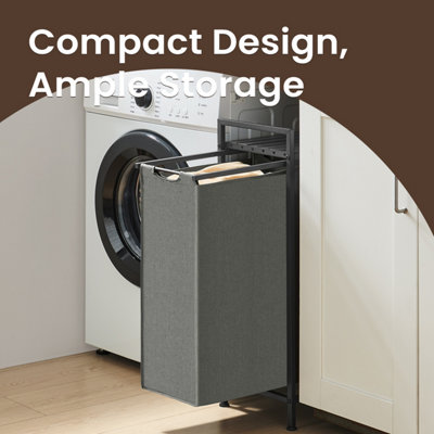 Laundry Basket, Laundry Hamper, Pull-Out and Removable Laundry Bag ...