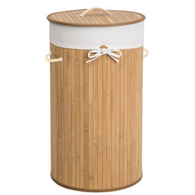 Laundry basket with 57l laundry bag - beige