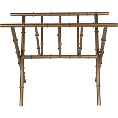 Laura Ashley Bamboo Finish Magazine Rack - Iron - L26 x W46.5 x H36 cm ...