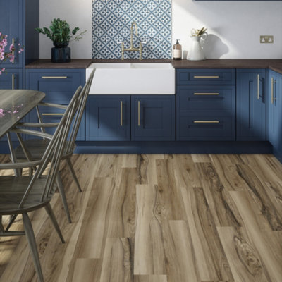 Laura Ashley Dallington - Waterproof, Matt Finish Wood Effect Luxury Vinyl Click Flooring, 10 Plank Pack (2.2m²) Sample Available