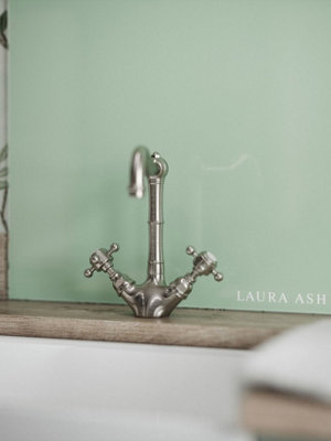 Laura Ashley Eau De Nil Glass Kitchen Splashback 900mm x 750mm
