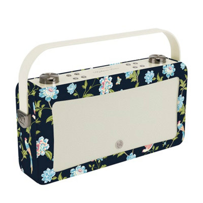 Laura Ashley Elveden Navy Hepburn Voice Speaker with Alexa, 20 Watt Sound Outpu & Adjustable EQ