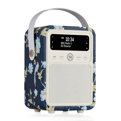 Laura Ashley Elveden Navy 'Monty' DAB/DAB+ Digital & FM Radio with Bluetooth