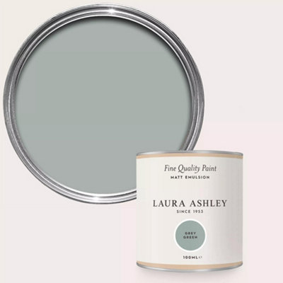 Laura Ashley Grey Green Matt Emulsion Paint Sample