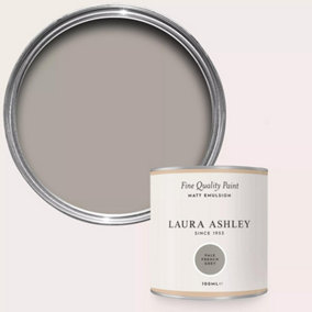 Laura Ashley Pale French Grey Matt Emulsion Paint Sample