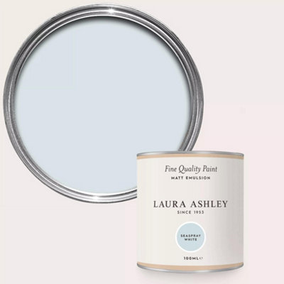 Laura Ashley Seaspray White Matt Emulsion Paint Sample