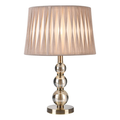 Laura Ashley Selby Grande Small Table Lamp Antique Brass & Glass Ball Base Only