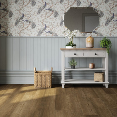 Laura Ashley - Southwick - Waterproof, Matt Finish Wood Effect Luxury Vinyl Click Flooring - Sample size of actual plank