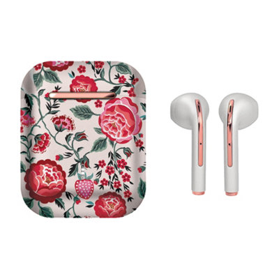 Laura Ashley Strawberry Garden 'Wren' TWS Wireless Earbuds with HD Microphone Price Comparisons | Compare The Build