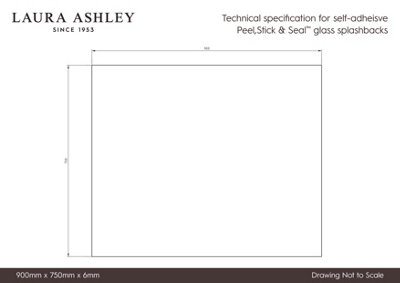 Laura Ashley Wicker Midnight Seaspray Glass Kitchen Splashback 900 x 750mm - 6