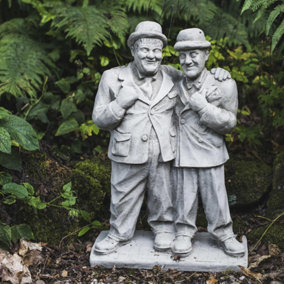 Laurel & Hardy Detailed Comical Garden Ornament