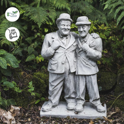 Laurel & Hardy Detailed Comical Garden Ornament