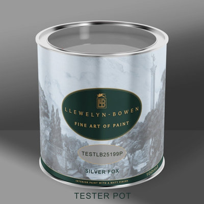 Laurence Llewelyn-Bowen Off the Wall Fox Grey Paint Tester Pot 100ml
