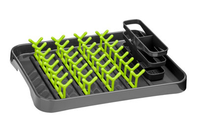 Laurie Grey and Lime Green Dish Drainer