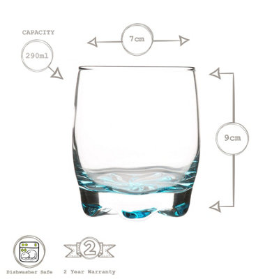 LAV - Adora Tumbler Glasses - 290ml - Multicolour - Pack of 6 - 3