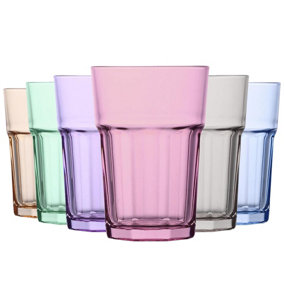 LAV - Aras Highball Glasses - 365ml - Multicolour - Pack of 6