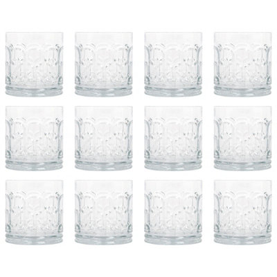 LAV Archie Whisky Glasses - 370ml - Pack of 12 | DIY at B&Q