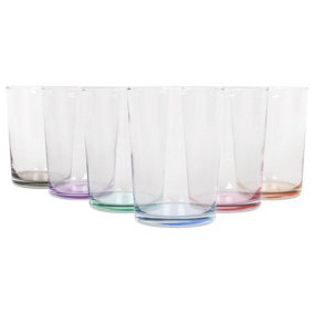 LAV Bodega Highball Glasses - 520ml - Colour Base - Pack of 6