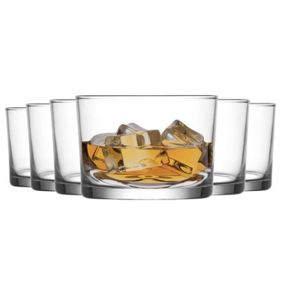 LAV Bodega Whisky Glasses 240ml Pack of 6 DIY at B&Q