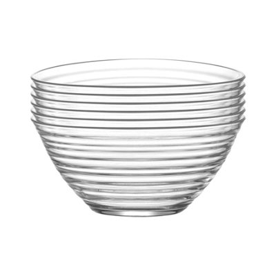 LAV - Derin Glass Serving Bowls - 23cm - Pack of 2