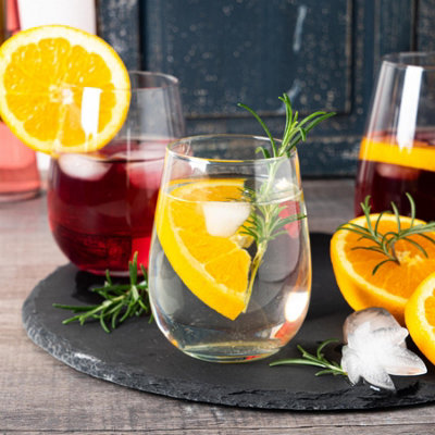 LAV - Gaia Stemless Red Wine Glasses - 475ml - Pack of 6 - 6