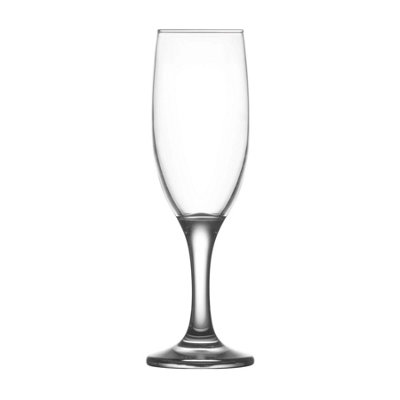 LAV Misket Glass Champagne Flutes - 190ml - Pack of 6