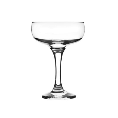 LAV - Misket Glass Champagne Saucers - 235ml - Pack of 6 - 6