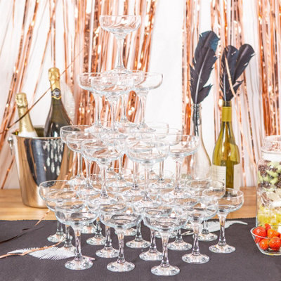 LAV - Misket Glass Champagne Saucers - 235ml - Pack of 6 - 5