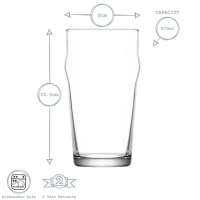 LAV - Noniq Classic Beverage Glasses - 570ml - Pack of 6 - 3