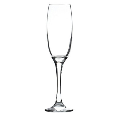 LAV - Venue Glass Champagne Flutes - 220ml - Pack of 6 - 6
